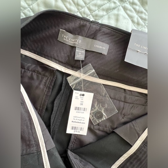 The Limited Black Collection 2016 Cassidy Fit Boot Cut Pants 0R XS Low Rise - Picture 5 of 11